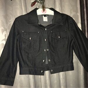 Dark blue Denim Jacket with skirt Size 6